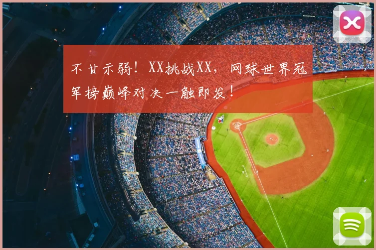 不甘示弱！XX挑战XX，网球世界冠军榜巅峰对决一触即发！