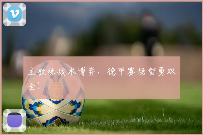 主教练战术博弈，德甲赛场智勇双全！